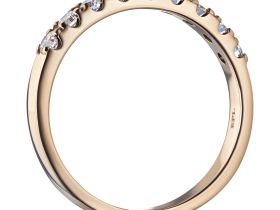 Кольцо из красного золота с бриллиантами э0201кц08161200