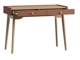Стол Торвалль-4 110x50 Терракотовый/Натуральный
