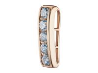 Классическая подвеска из красного золота э0212пд04220002_white