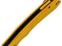 Раскладной нож Petrified Fish Waterspout, сталь 14C28N с покрытием PVD, рукоять желтый G10