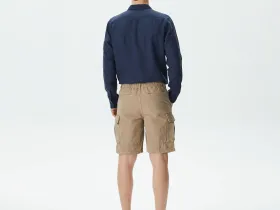 Мужские шорты Lacoste из хлопка и льна