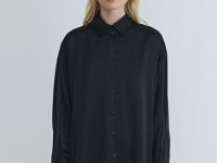 Блузка из сатина, Черный