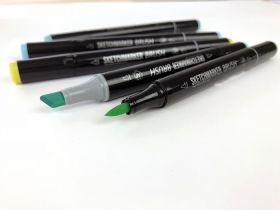 Набор маркеров Sketchmarker Brush 24 Industrial Desing - Промышленный дизайн (24 маркеров+сумка)