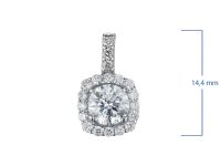 Классическая подвеска из белого золота э4712пд08191300_white