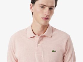 Мужское поло L.12.12 из меланжевой ткани