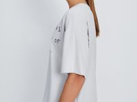 Футболка с принтом из хлопка