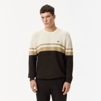 Мужской свитер Lacoste в полоску классического кроя