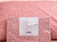 Комплект наволочек Латери (листья) с ушками, коричневый