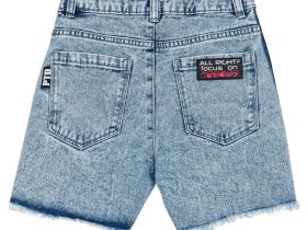 Шорты текстильные джинсовые для девочек