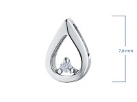 Подвеска из серебра с бриллиантом э0601пд10174700