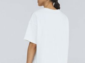 Футболка оверсайз из плотного хлопка, Белый