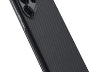 Чехол Pitaka MagEZ 4 Case для Galaxy S24 Ultra, кевлар черно-серый