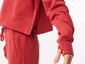 Женская толстовка Lacoste Core Active свободного кроя с капюшоном