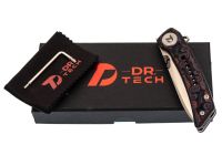 Складной нож Dr.Tech D3610MR, сталь 14C28N, рукоять микарта, Pattern Red