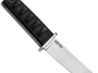 Нож с фиксированным клинком Cold Steel Kyoto I Tanto, сталь 8Cr13MoV, рукоять Kray-Ex, черный