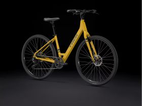 Женский велосипед Trek Verve 2 Lowstep Gen 5, год 2026, цвет Желтый, ростовка 21.5