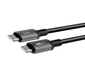 Кабель WiWU Titanlink USB-C/USB-C 60W 1.0м (Wi-C057) (серый)