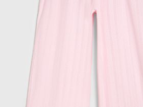 Пижамные брюки из ажурного трикотажа, Розовый