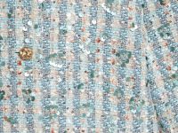 Укороченный твидовый жакет, Зеленый