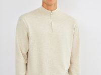 Джемпер из пряжи с шерстью, Бежевый