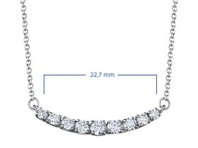 Колье из белого золота с бриллиантами э4701кл09168700