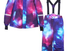 Комплект текстильный с полиуретановым покрытием для девочек: куртка, брюки