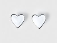 Серьги-пусеты в виде сердец, Мультицвет