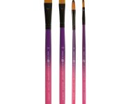 Кисть двухцветная синтетика № 10 овальная "Decola"