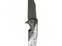 Нож складной Hogue EX-02 Tanto, сталь 154CM, рукоять ABS-пластик Skulls & Bones