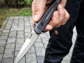 Автоматический складной нож Kershaw Launch 8, сталь CPM-154, рукоять алюминий, тёмно-серый