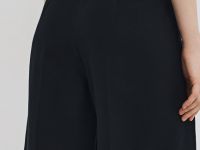 Шорты со складками, Черный