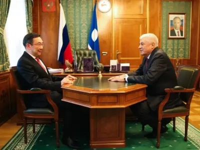 Владимир Колокольцев и Айсен Николаев обсудили направления правоохранительной работы в Якутии