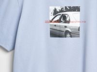 Футболка с принтом, Голубой