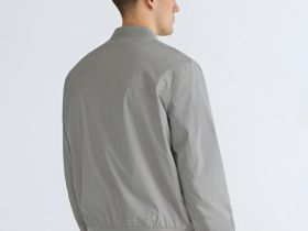 Бомбер на молнии, Бежевый