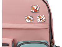 Набор деревянных значков MESHU "Feline joy", каширование, 3 шт