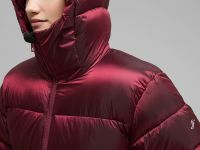 Удлиненный пуховик полуприлегающего силуэта