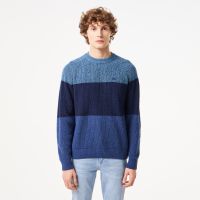 Мужской шерстяной свитер Lacoste в полоску