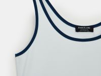 Майка с контрастной отделкой из капсулы ретро