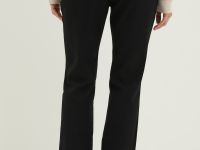 Брюки с шерстью на высокой посадке