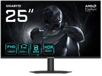 Монитор 24,5" GIGABYTE G25F2A EK 1920x1080, IPS, 16:9, 240 Hz, 1ms, 300cd, 1000:1, 2xHDMI, DP, HDR, Flicker Free, трехсторонний безрамочный дизайн, по