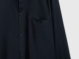 Рубашка из поплина, Черный