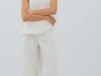 Майка из ленточной пряжи, Белый