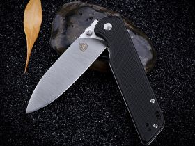 Складной нож QSP Parrot, сталь D2, рукоять G10, черный