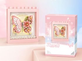 1960_MK Конструктор Розовая бабочка в рамке