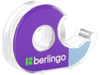 Клейкая лента Berlingo 19мм*33 м, прозрачная, в пластиковом диспенсере, европодвес