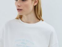Футболка оверсайз с вышивкой, Белый