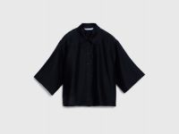 Блузка из лиоцелла, Черный