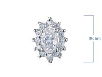 Классическая подвеска из белого золота э4712пд05220102_white