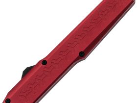 Автоматический нож Nimo Slender Man, сталь D2, выкидной фронтальный нож, рукоять алюминий красный
