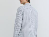 Рубашка в клетку, Белый
